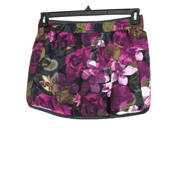 The North Face Core Reflex Skort Purple Floral Print Flash Dry Size Small - Picture 3 of 5